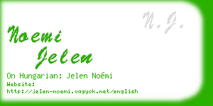 noemi jelen business card