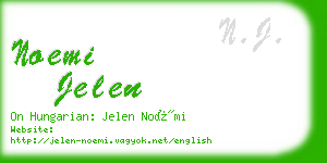 noemi jelen business card